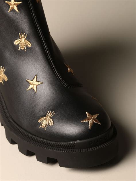 gucci bumblebee sandals|gucci black boots with bees.